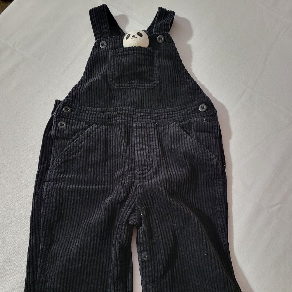 Gymboree Outlet Vintage 2007 Little Panda Corduroy Pocket Pal 12-18 Mo Overalls